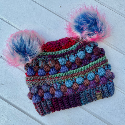 Blurple Wobble Bobble Beanie