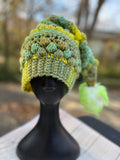 Lemon Lime Bobble Pixie Hat