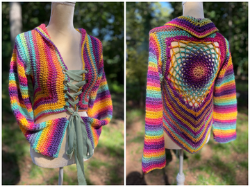 Dreamcatcher Mandala Vest  & Sweater - Crochet Pattern