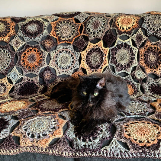 Aura Mosaic Crochet Blanket Pattern