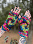 Wreckless Swirl Fingerless Gloves