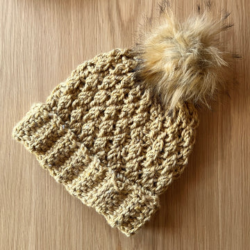 Ochre Alpine Stitch Hat