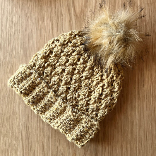 Ochre Alpine Stitch Hat