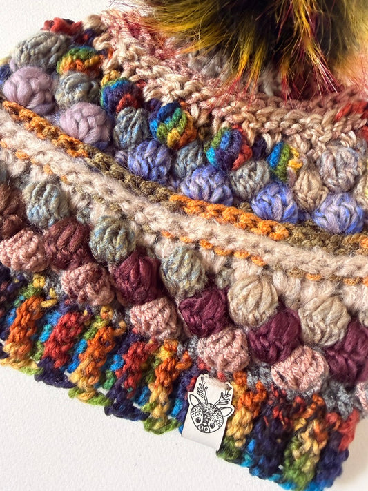 Scrappy Wobble Bobble Beanie