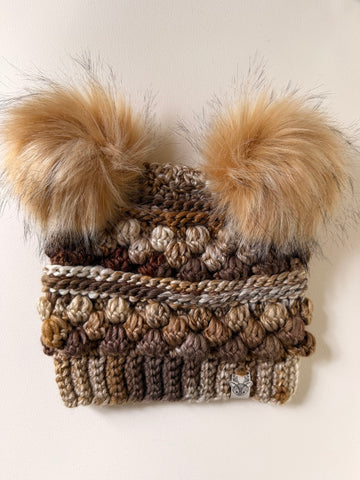Latte Wobble Bobble Hat