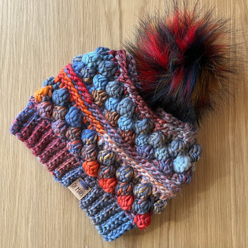 Firecracker Wobble Bobble Beanie