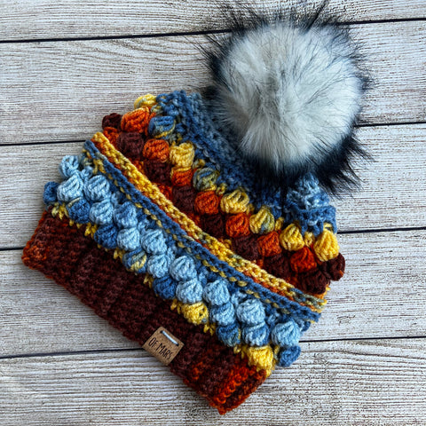 Beach Wobble Bobble Beanie