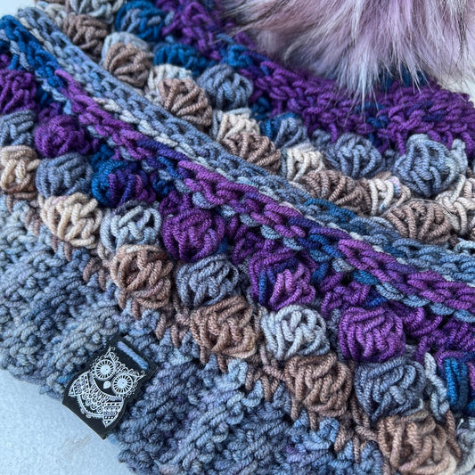 Amethyst Wobble Bobble Beanie