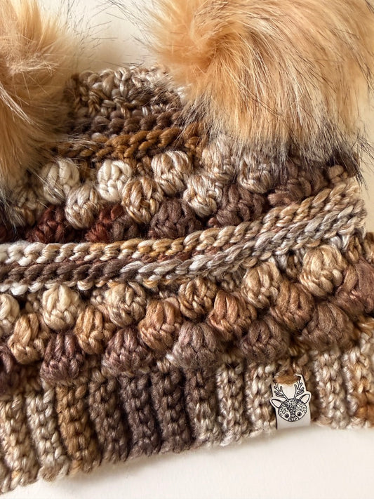 Latte Wobble Bobble Hat