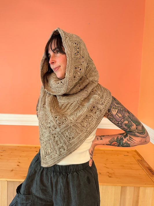 Merino Wool Crazy Daisy Cowl
