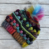 Rainbow Wobble Bobble Beanie