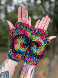 Wreckless Swirl Fingerless Gloves