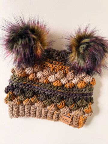 Gold Wobble Bobble Beanie