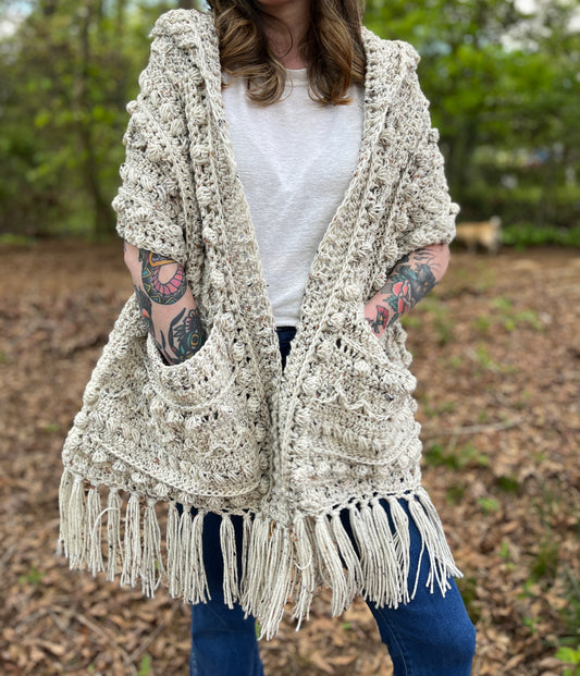 Fable Pocket Shawl with Hood