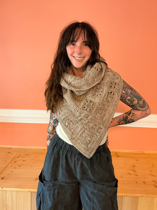 Merino Wool Crazy Daisy Cowl