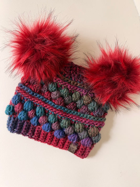 Prismatic Wobble Bobble Beanie