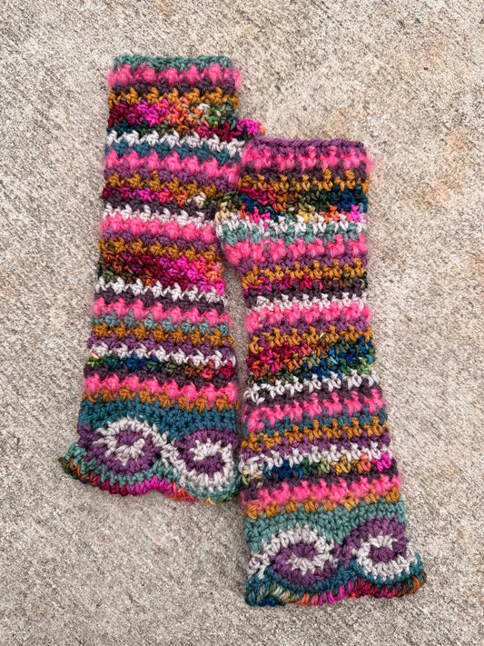 Rainbow Whimsical Gloves
