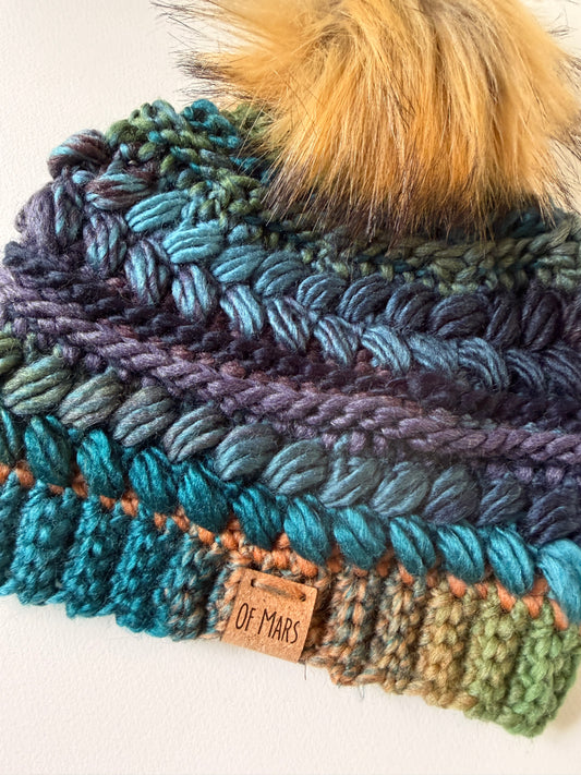 Waterlily Puff Stitch Hat