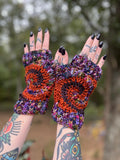 Merino Swirl Fingerless Gloves