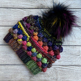 Rainbow Wobble Bobble Beanie