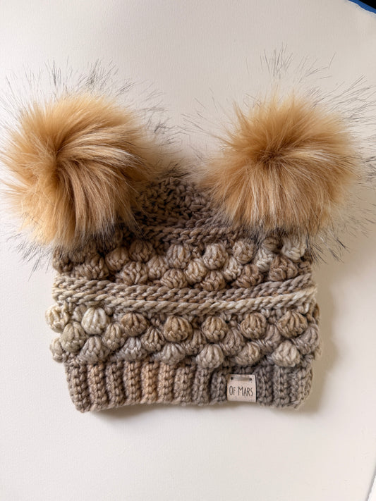 Cream Wobble Bobble Hat