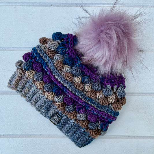 Amethyst Wobble Bobble Beanie