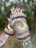 Merle Swirl Fingerless Gloves