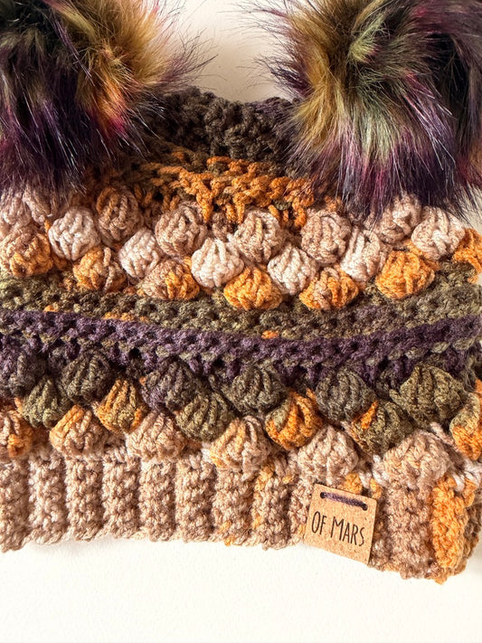 Gold Wobble Bobble Beanie