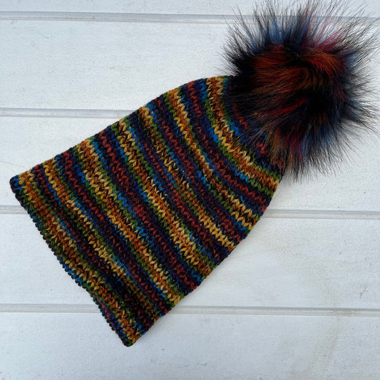 Vintage Stripe Knit Hat