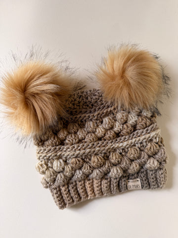 Cream Wobble Bobble Hat