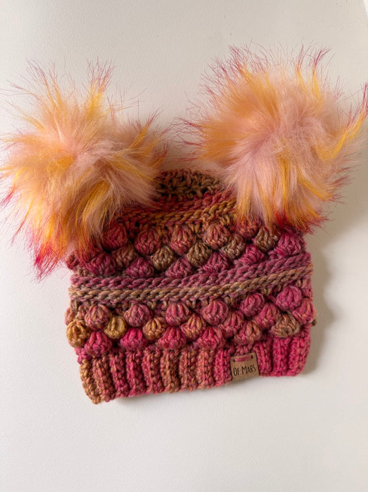 Pink Wobble Bobble Beanie
