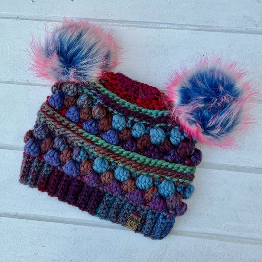 Blurple Wobble Bobble Beanie
