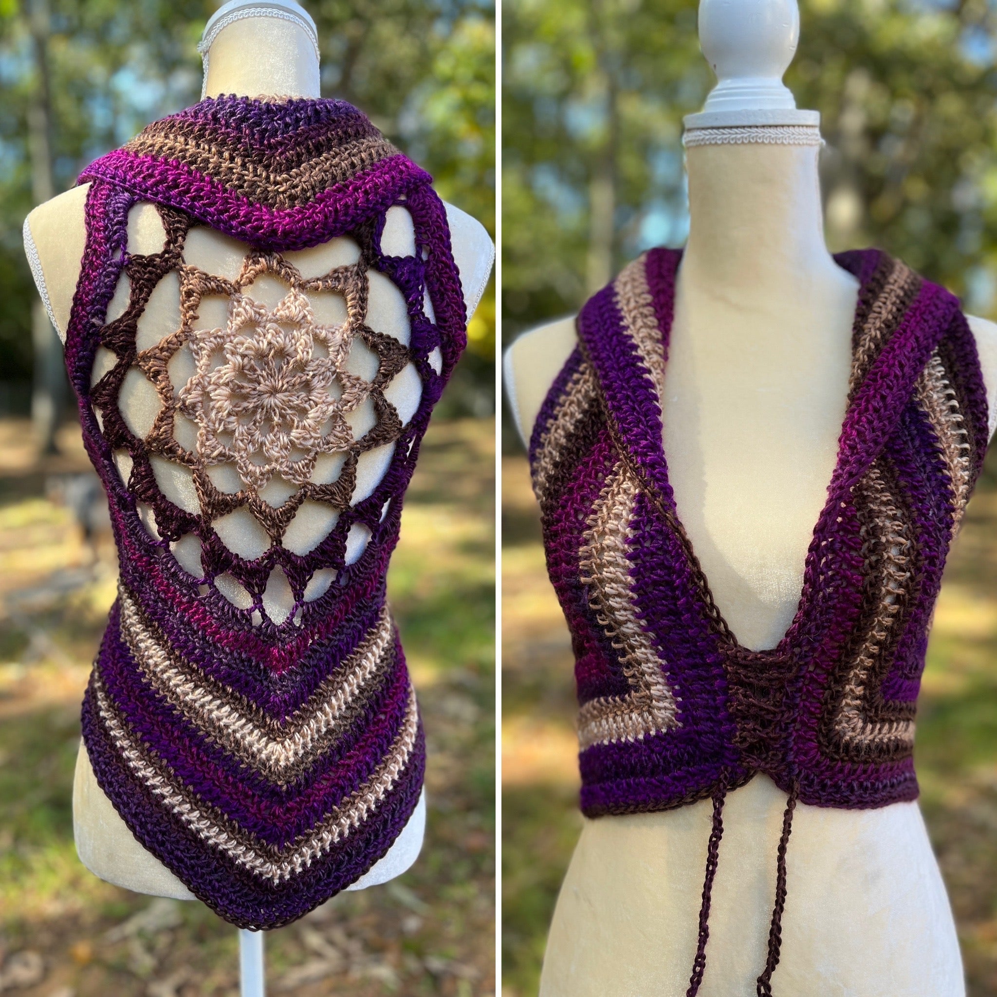 Cosmic Mandala Vest Crochet Pattern – Of Mars Crochet