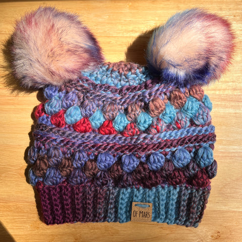 Blurple Wobble Bobble Beanie