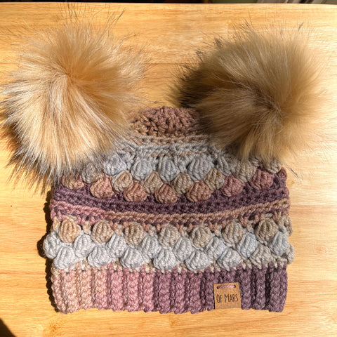 Neutral Wobble Bobble Beanie