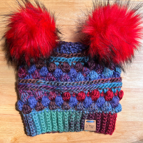 Blurple Wobble Bobble Beanie