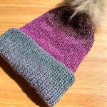 Purple Ombre Knit Hat