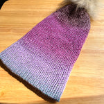 Purple Ombre Knit Hat