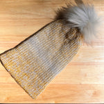 Gold Merle Knit Hat