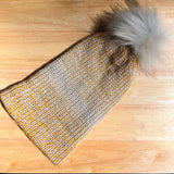 Gold Merle Knit Hat