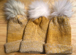 Gold Merle Knit Hat