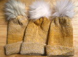 Gold Merle Knit Hat