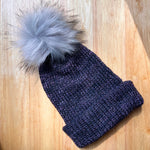 Purple Merle Knit Hat