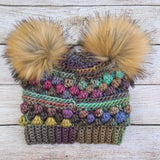 Earthy Wobble Bobble Beanie