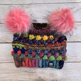 Rainbow Wobble Bobble Beanie