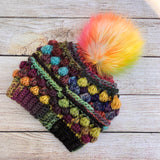 Rainbow Wobble Bobble Beanie