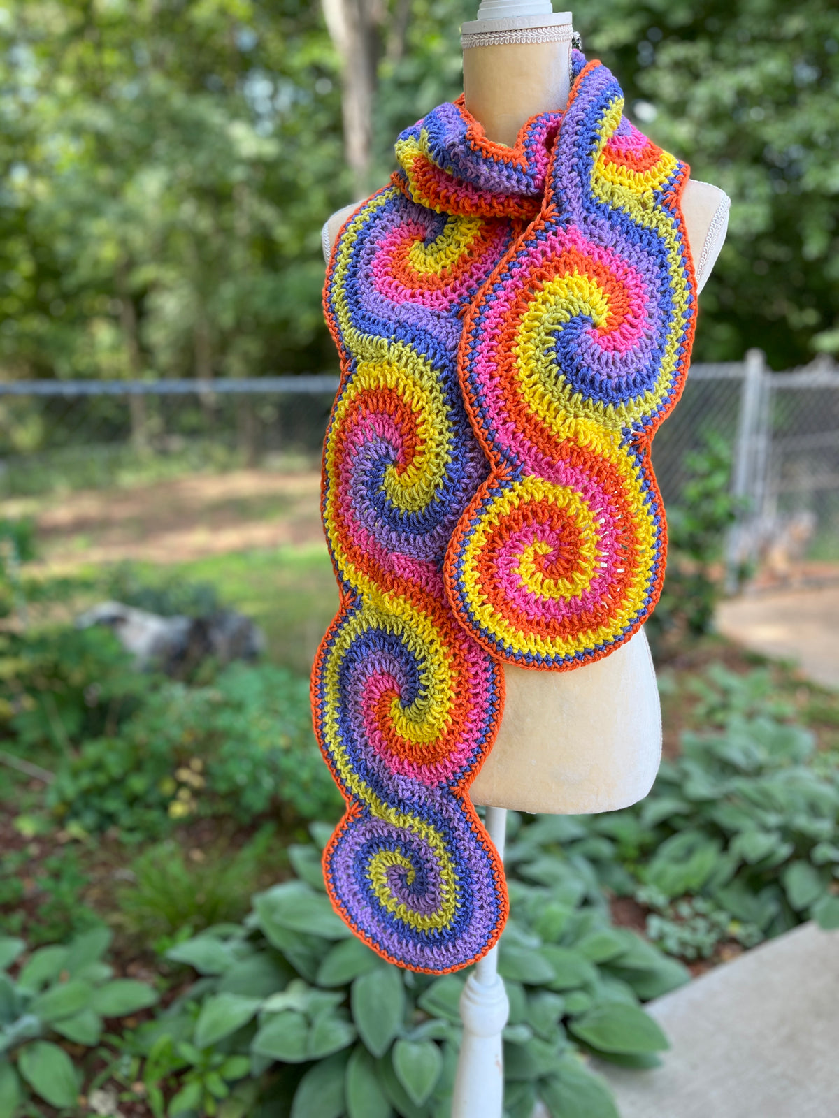 Spiral Scarf – Of Mars Crochet