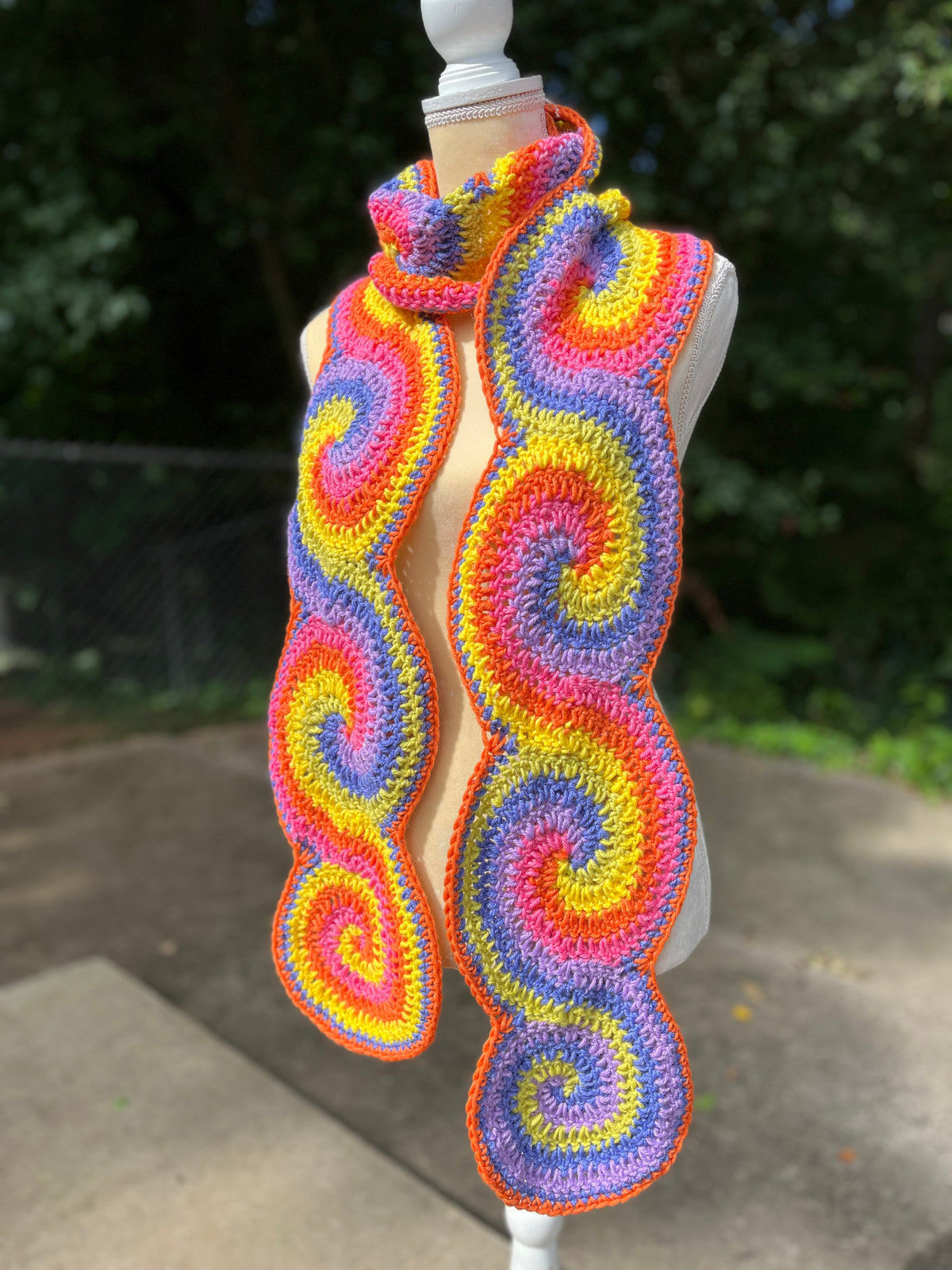 Spiral Scarf – Of Mars Crochet