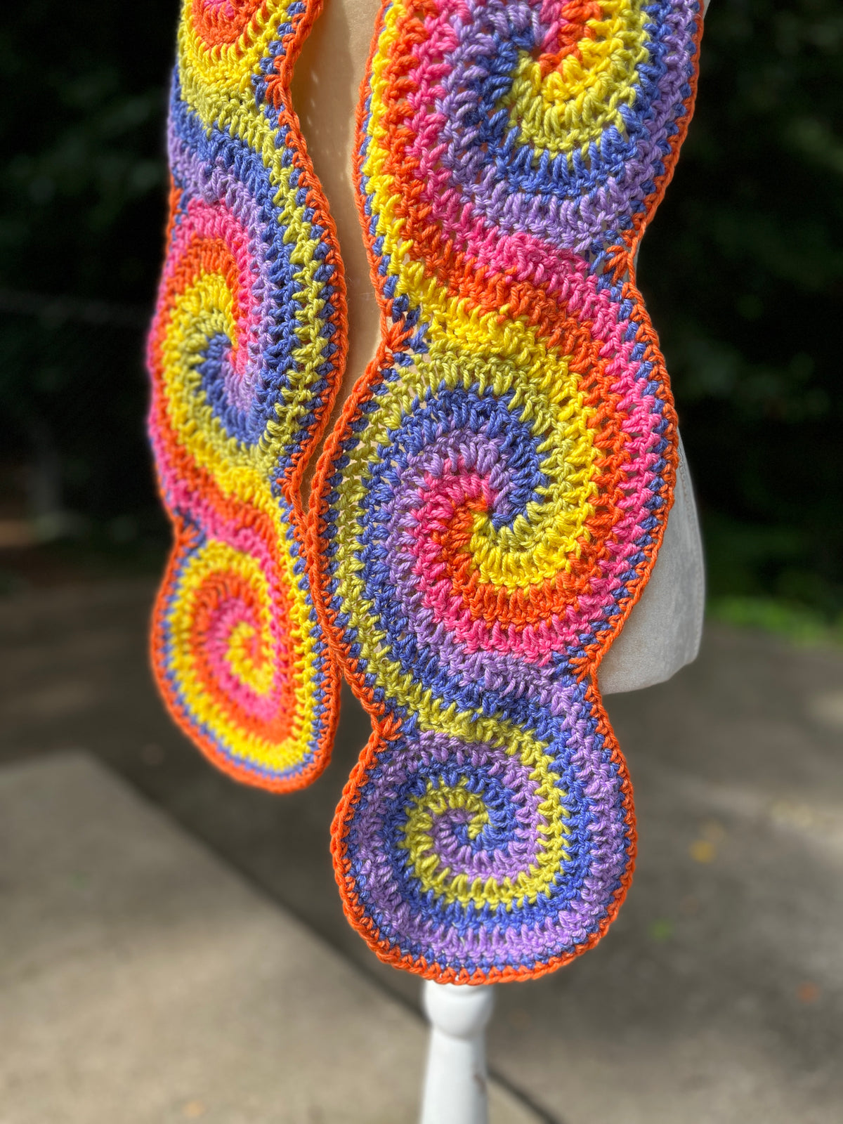 Spiral Scarf – Of Mars Crochet