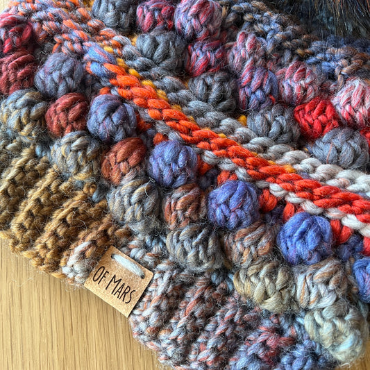 Firecracker Wobble Bobble Beanie